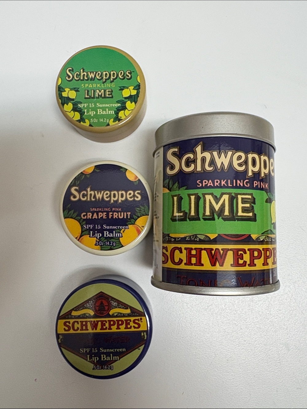 On10 Schweppes lip balm trio. BRAND NEW